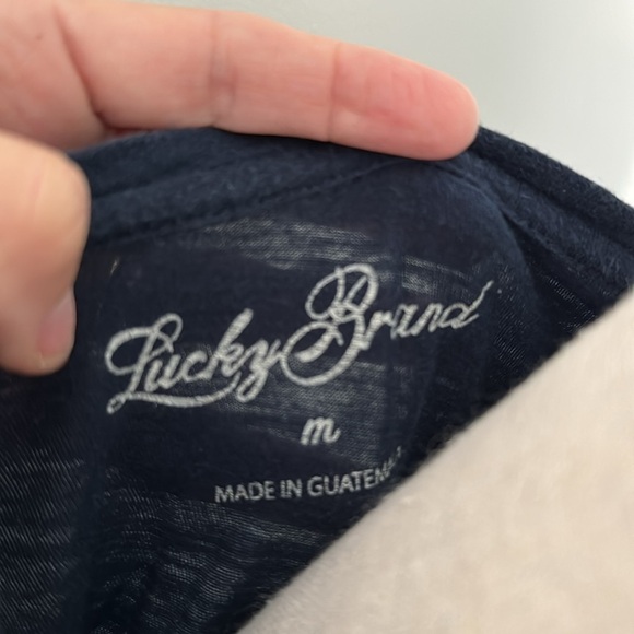 Women’s Lucky Brand Navy Concert Top- Size medium - Picture 4 of 4